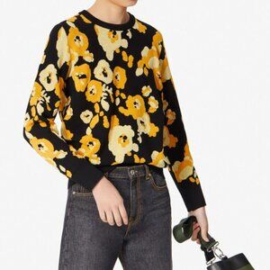 NWT - KENZO Peonie Jacquard Jumper Sweater MARIGOLD F962TO610816